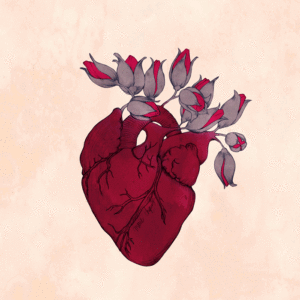 Corazón que florece